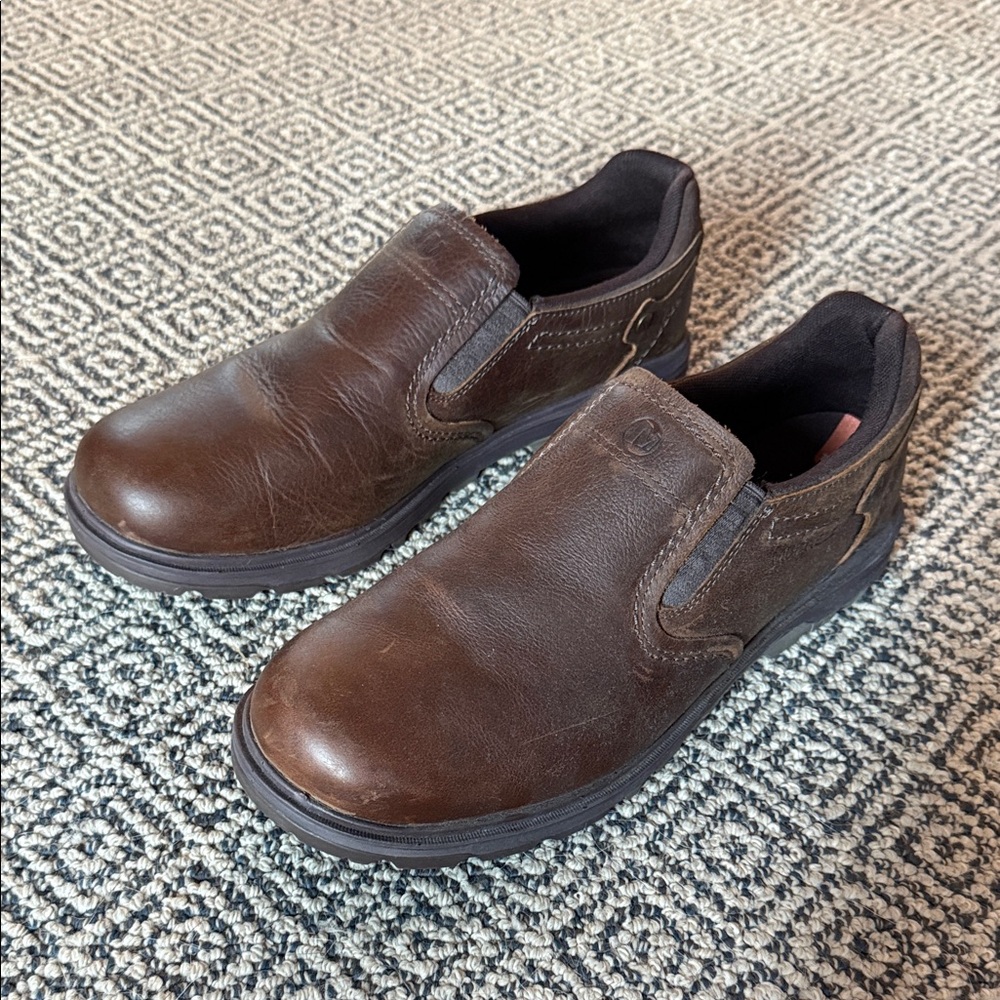 Merrell Dark Brown Leather Slip-Ons